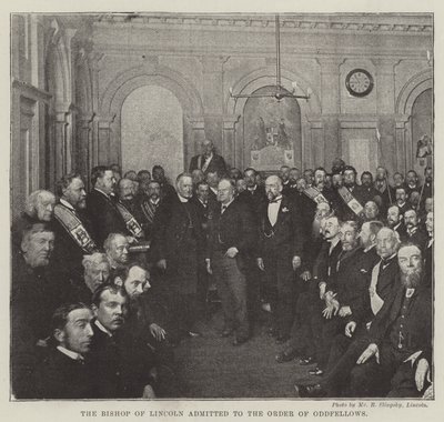 Lincolnin piispa hyväksyttiin Oddfellowsin ritarikuntaan tekijältä English Photographer