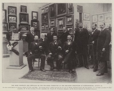 Buurien kenraalit ja Boer-puolueen komitean virkamiehet Pro-Boer-näyttelyssä Scheveningenissä 20. elokuuta tekijältä English Photographer