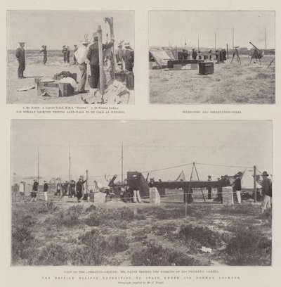 British Eclipse Expedition Espanjaan Sir Norman Lockyerin johdolla tekijältä English Photographer