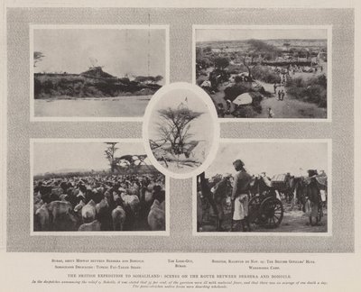 Brittiläinen retkikunta Somalimaahan, kohtaus Berberan ja Bohotlen välisellä reitillä tekijältä English Photographer