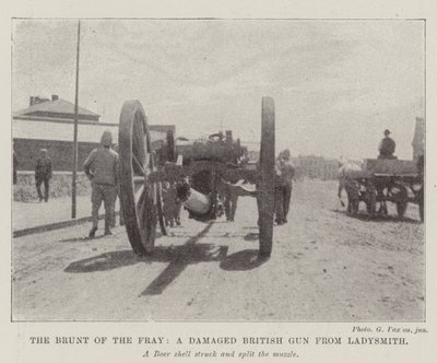 The Brunt of the Fray, vaurioitunut brittiase Ladysmithilta tekijältä English Photographer