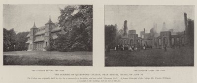 Burning of Queenwood College, lähellä Romseytä, Hants, 10. kesäkuuta tekijältä English Photographer