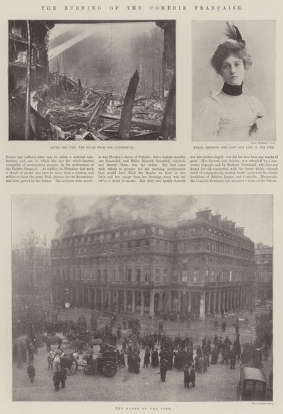 The Burning of the Comedie Francaise tekijältä English Photographer