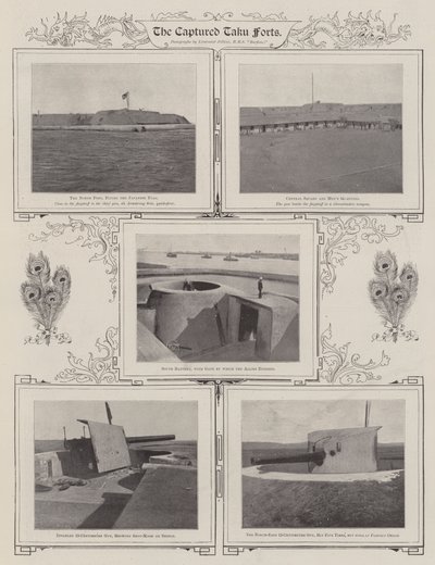 Vangitut Takun linnakkeet, 1900 tekijältä English Photographer