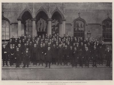 Kirkko ja erimielisyys, nonkonformististen ministerien vierailu Yorkin arkkipiispan luo Bishopthorpeen, 8. elokuuta tekijältä English Photographer