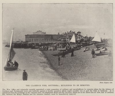 Clarence Pier, Southsea, Poistettavat rakennukset, 2. toukokuuta 1896 tekijältä English Photographer