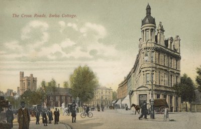 The Cross Roads, Swiss Cottage, Lontoo (värikuva) tekijältä English Photographer