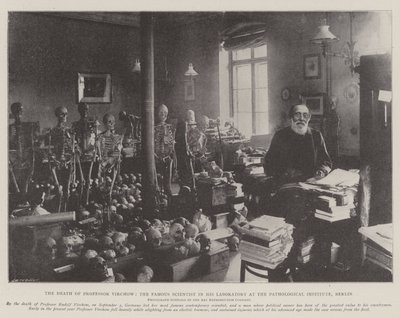 Professori Virchowin, kuuluisan tutkijan kuolema Berliinin patologisen instituutin laboratoriossa tekijältä English Photographer