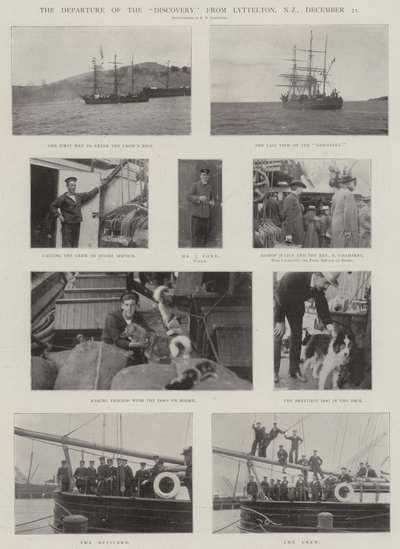 Löydön lähtö Lytteltonista Uudesta-Seelannista 21. joulukuuta tekijältä English Photographer