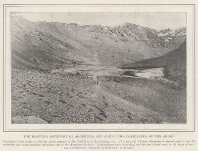 Argentiinan ja Chilen kiistanalainen raja, Andien Cordillera tekijältä English Photographer