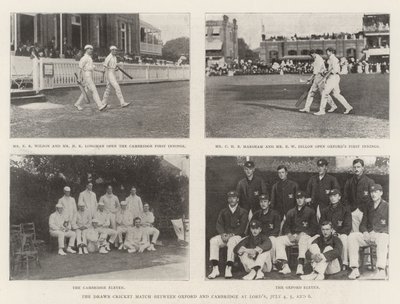 Drawn Cricket Match Oxfordin ja Cambridgen välillä Lordsissa 4., 5. ja 6. heinäkuuta tekijältä English Photographer