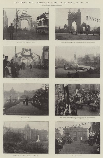 Yorkin herttua ja herttuatar Salfordissa 25. maaliskuuta tekijältä English Photographer