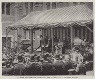 Duke of Connaught avaa uudet rakennukset St Thomassin sairaalassa tekijältä English Photographer