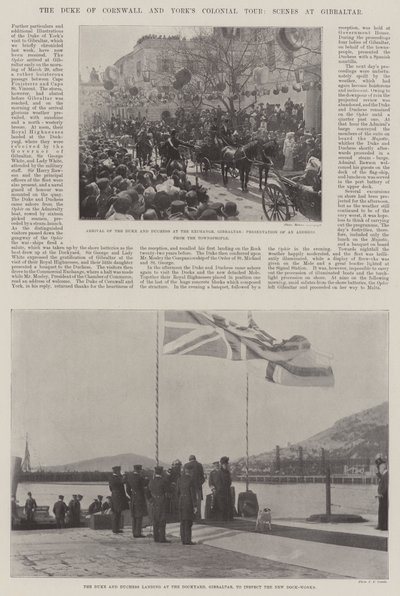 The Duke of Cornwall ja Yorks Colonial Tour, Scenes at Gibraltar tekijältä English Photographer