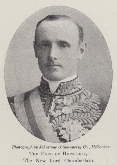 Earl of Hopetoun, uusi lordi Chamberlain tekijältä English Photographer