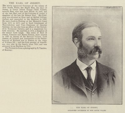 Earl of Jersey, nimitetty Uuden Etelä-Walesin kuvernööriksi tekijältä English Photographer