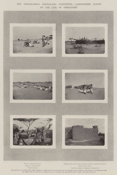Tuleva Somalimaan retkikunta, kampanjakohtaukset operaatioiden linjalla tekijältä English Photographer