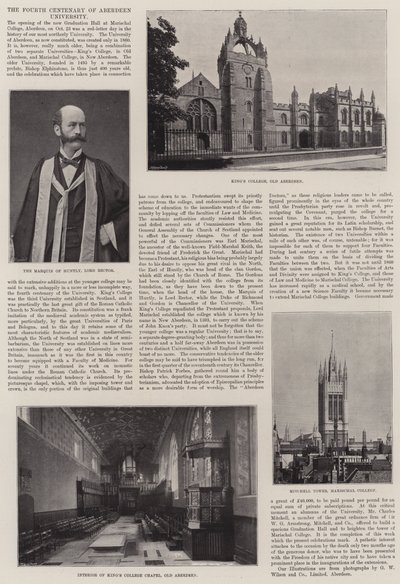 Aberdeenin yliopiston neljäs satavuotisjuhla tekijältä English Photographer