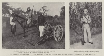 Ranskan hyökkäykset Länsi-Afrikassa, ranskalaisten ja alkuperäiskansojen tyypit, jotka osallistuivat etenemiseen tekijältä English Photographer