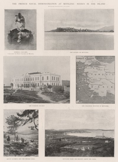 Ranskan laivaston mielenosoitus Mitylenessa, kohtauksia saarella tekijältä English Photographer
