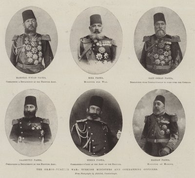 Kreikan ja Turkin sota, Turkin ministerit ja komentajat tekijältä English Photographer