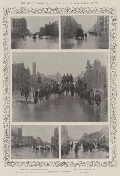 Suuri sademyrsky Irlannissa, Belfastissa veden alla tekijältä English Photographer