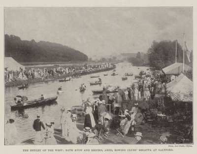The Henley of the West, Bath Avon ja Bristol Ariel Rowing Clubs Regatta Saltfordissa tekijältä English Photographer