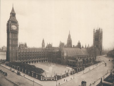 Parlamenttitalo ja Big Ben, Lontoo, noin 1900 tekijältä English Photographer