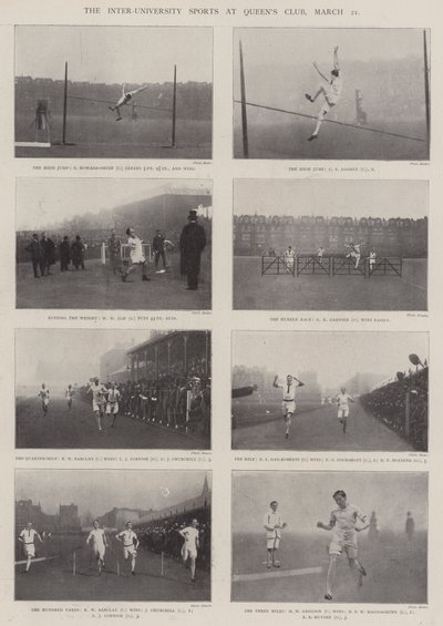 Yliopistojen välinen urheilu Queens Clubilla, 21. maaliskuuta tekijältä English Photographer