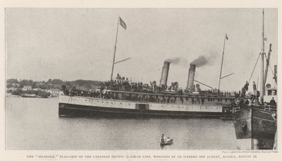 Islander, Canadian Pacific Alaskan Linen lippulaiva, jäävuoren haaksirikkoutunut Juneaun edustalla Alaskassa 16. elokuuta tekijältä English Photographer