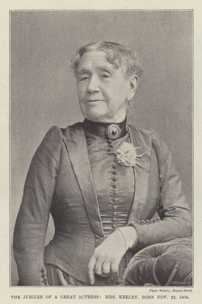 Suuren näyttelijän juhlavuosi, rouva Keeley, syntynyt 22. marraskuuta 1805 tekijältä English Photographer