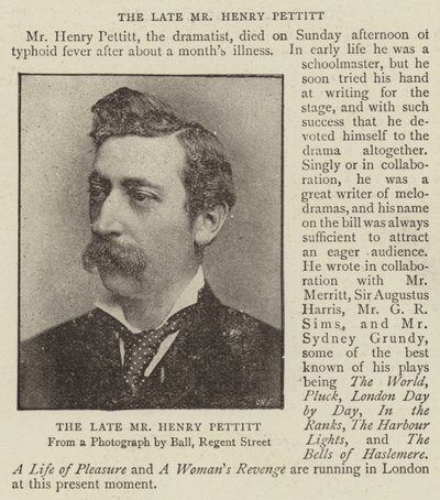 Edesmennyt herra Henry Pettitt tekijältä English Photographer