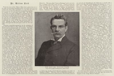 Edesmennyt herra William Black tekijältä English Photographer