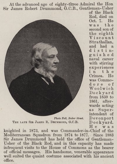 Edesmennyt Sir James R Drummond, GCB tekijältä English Photographer