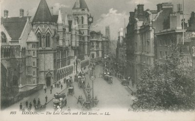 The Law Courts ja Fleet Street, Lontoo tekijältä English Photographer