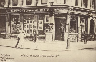 The Muchmore Art Co Ltd, 92 ja 93, Great Russell Street, Lontoo, W C tekijältä English Photographer