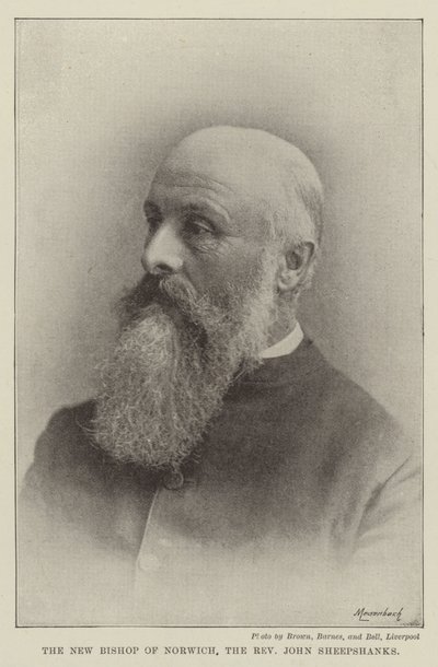 Norwichin uusi piispa, pastori John Sheepshanks tekijältä English Photographer