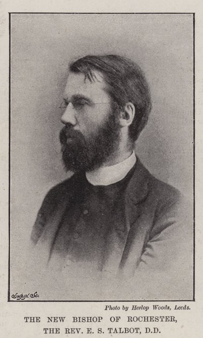 Rochesterin uusi piispa, pastori E S Talbot, DD tekijältä English Photographer
