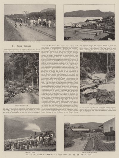 Uusi Kongon rautatie Matadista Stanley Pooliin tekijältä English Photographer