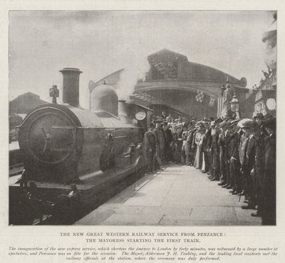 Uusi Great Western Railway Service Penzancesta, pormestari aloittaa ensimmäisen junan tekijältä English Photographer