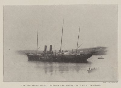 Uusi Royal Yacht, Victoria ja Albert, Dockissa Pembrokessa tekijältä English Photographer
