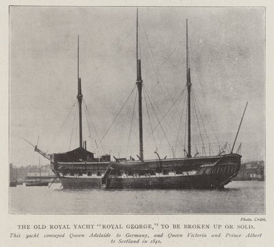 Old Royal Yacht Royal George, hajotetaan tai myydään tekijältä English Photographer
