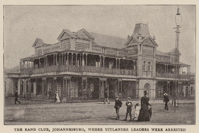 Rand Club, Johannesburg, jossa Uitlander Leaders pidätettiin tekijältä English Photographer
