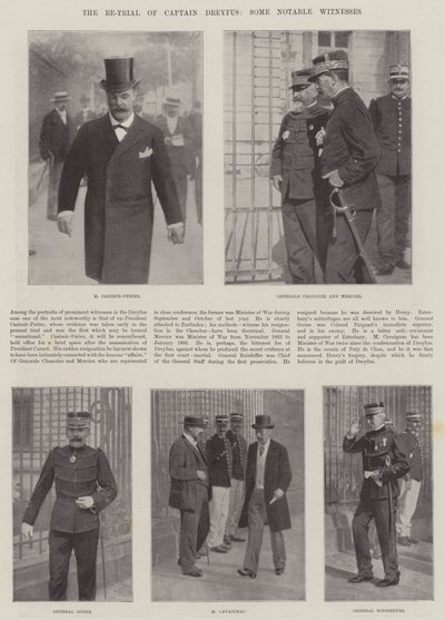 Kapteeni Dreyfusin, joidenkin merkittävien todistajien, uudelleenkäsittely tekijältä English Photographer