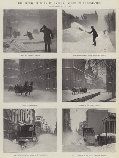Viimeaikainen myrsky Amerikassa, kohtauksia Philadelphiassa tekijältä English Photographer