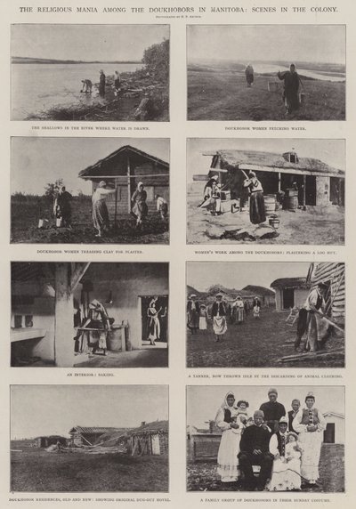 Uskonnollinen mania Doukhoborien keskuudessa Manitobassa, Scenes in the Colony tekijältä English Photographer