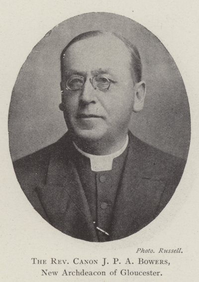 Reverend Canon J P A Bowers, Gloucesterin uusi arkkidiakoni tekijältä English Photographer