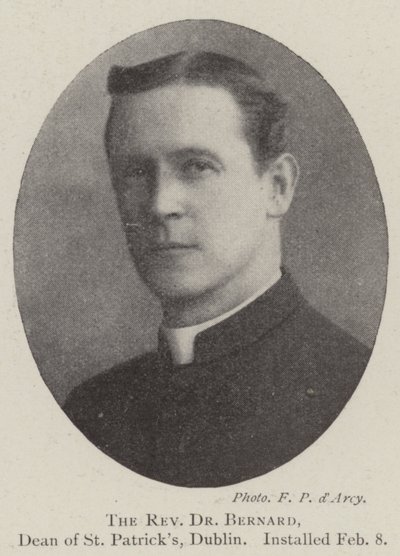 Pastori Bernard, St Patricksin dekaani, Dublin, asetettiin 8. helmikuuta tekijältä English Photographer