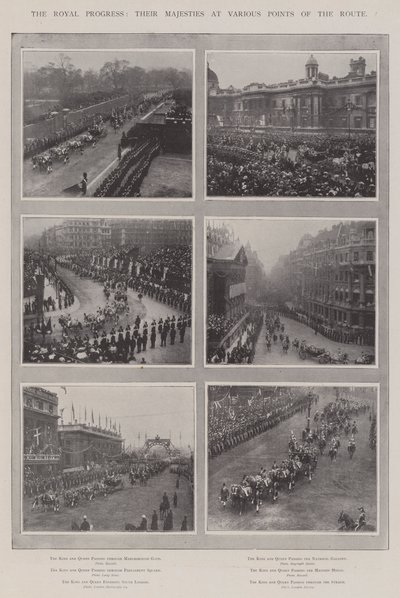 Royal Progress, Heidän Majesteettinsa reitin eri kohdissa tekijältä English Photographer