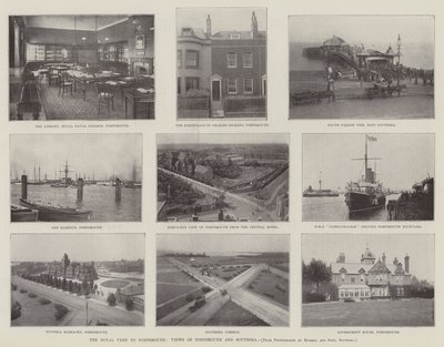 Kuninkaallinen vierailu Portsmouthiin, näkymät Portsmouthiin ja Southseaan tekijältä English Photographer